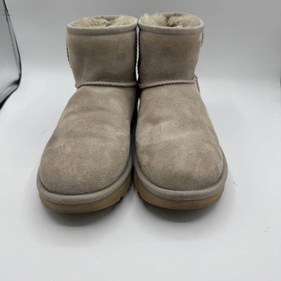 Ugg Classic Gray Mini Metallic Silver Women’s 6 - Picture 3 of 10